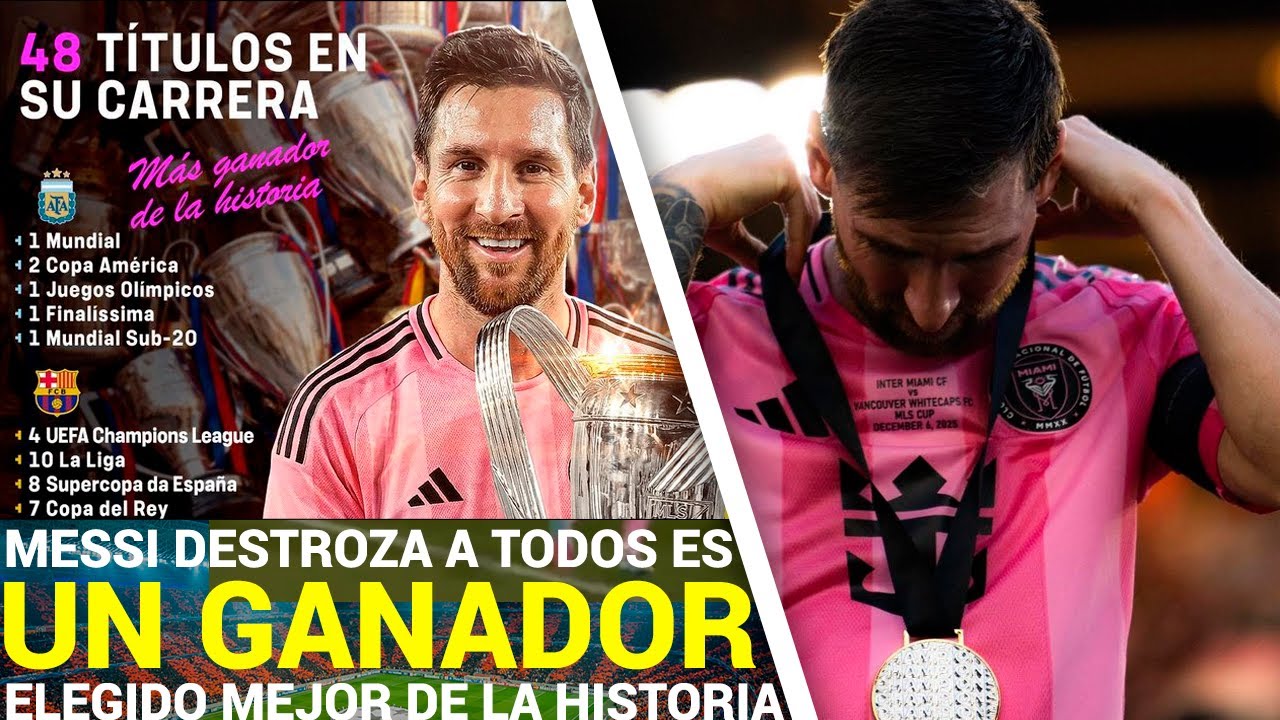Record! Messi con 48 TITULOS DESTROZA a CLUBES | Messi el MEJOR de la HISTORIA por Global Statistics