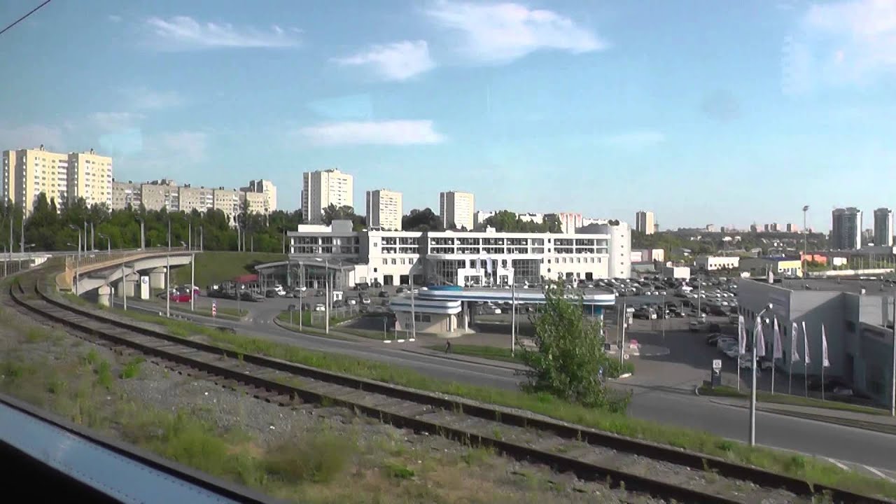 Казань из окна электропоезда