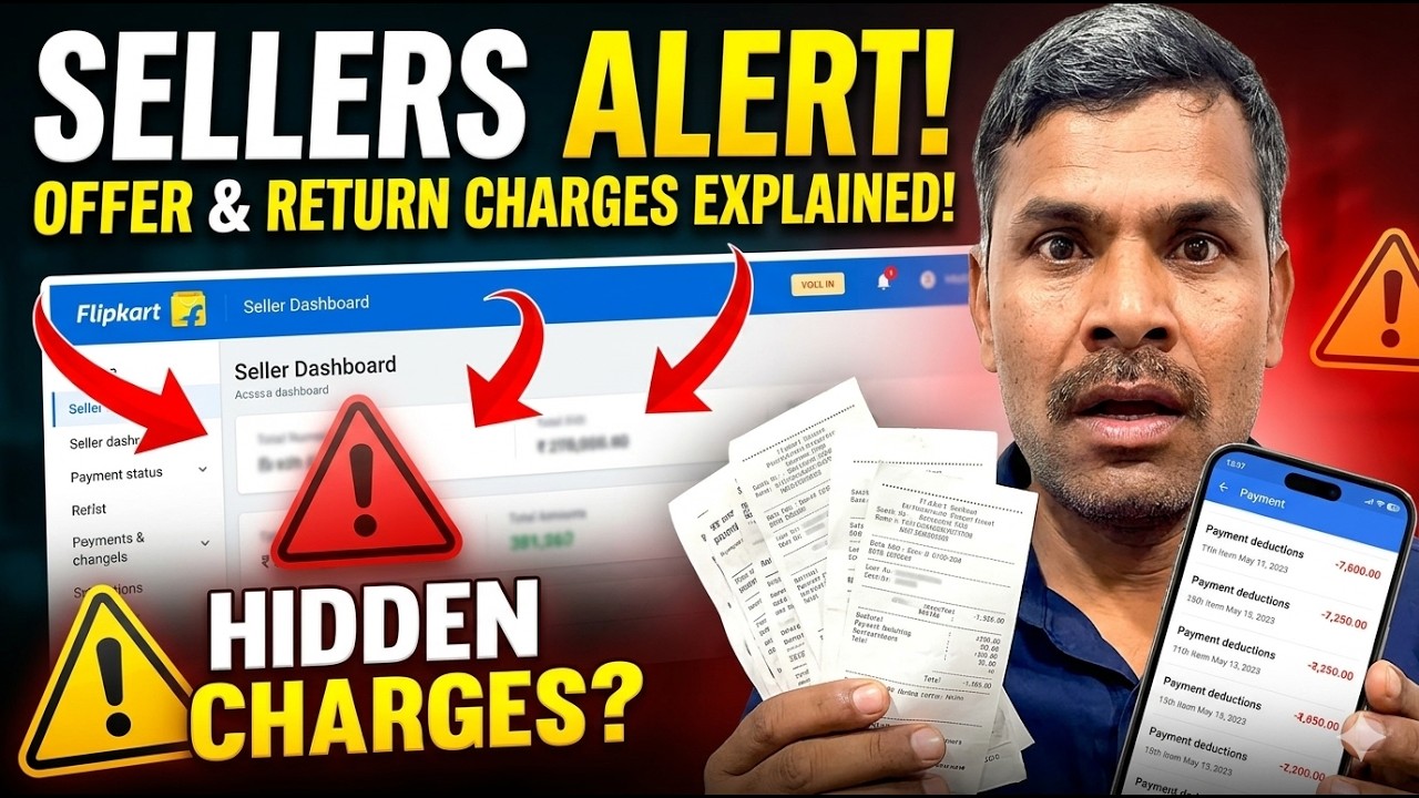 Everything About Flipkart Return Charges & Offer Charges | Seller Alert 2026 !!