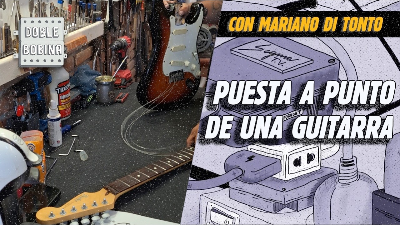 Puesta a punto de una guitarra, por Mariano Di Tonto luthier.
