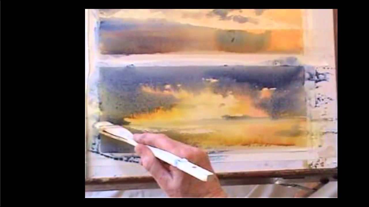 Ev Hales Watercolor Demonstration 1 - Drama At Sunrise