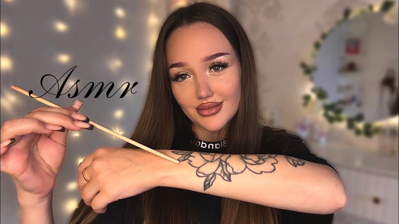 асмр трейсинг по моим тату и лицу ✍🏽 визуалки🪔💭
