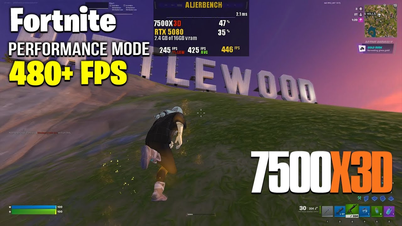 7500X3D - Fortnite Performance Mode | RTX 5080