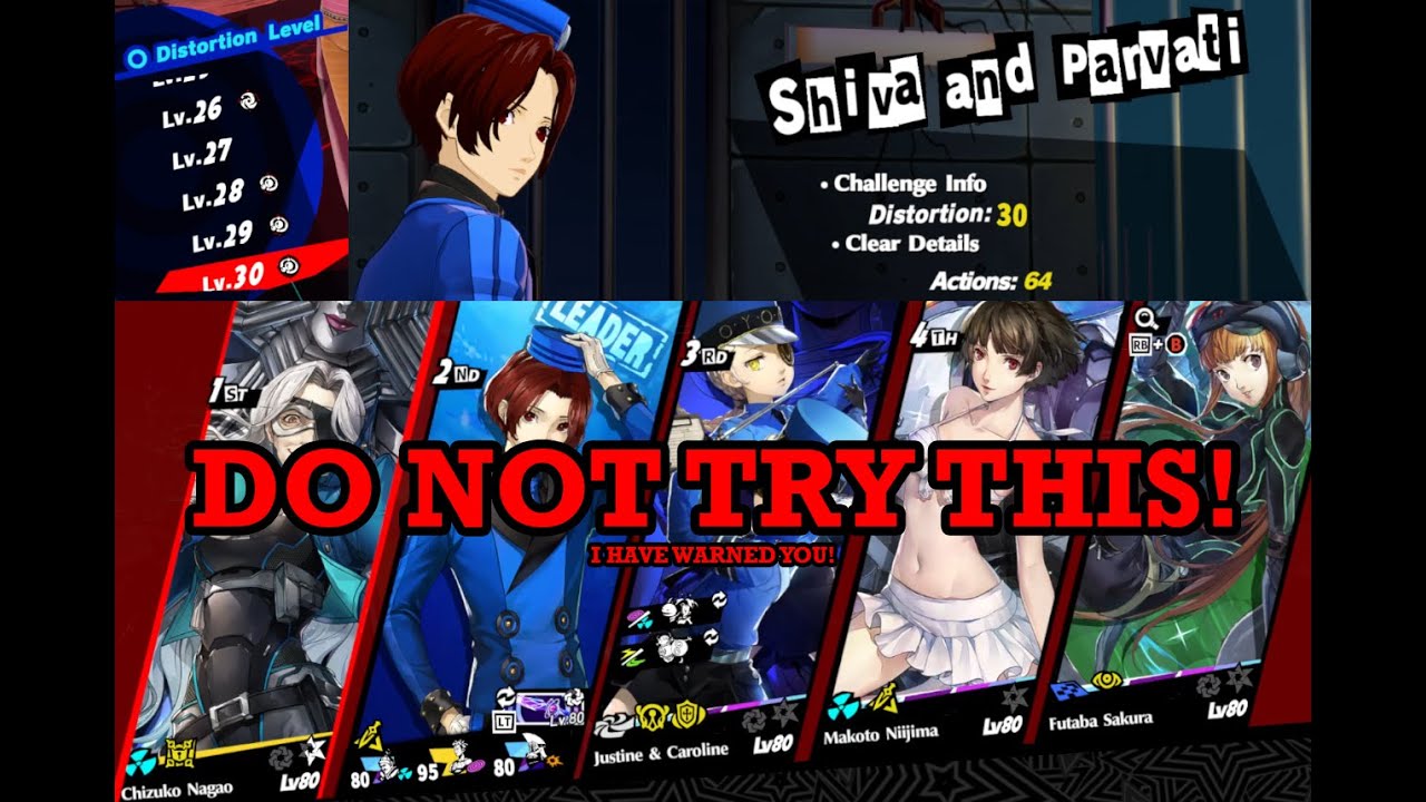 Lv30 Shiva & Parvati Boss with F2P team - V3.0 Persona 5: The Phantom X (EN)