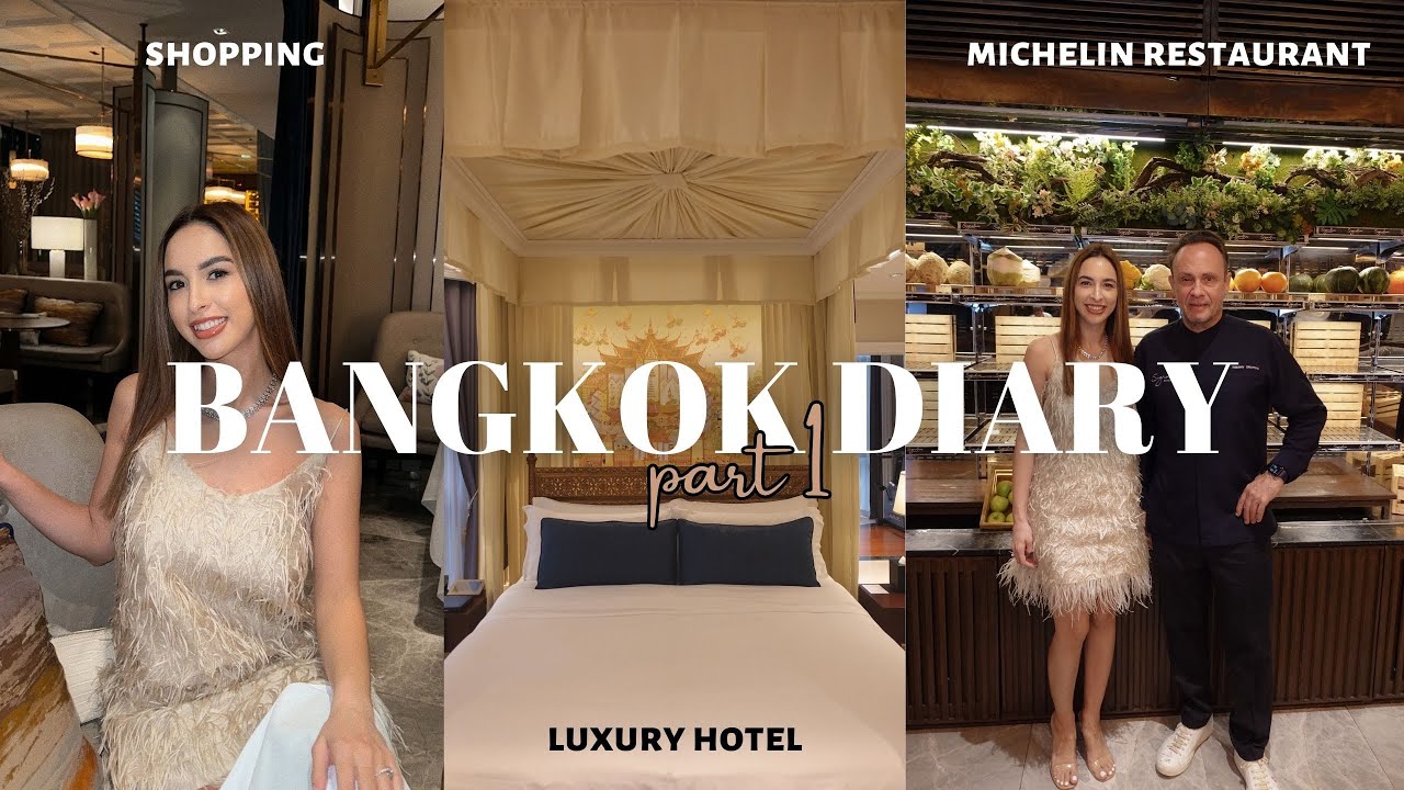BANGKOK TRAVEL VLOG | Luxury Hotel, Michelin Restaurant, BEST Rooftop Bar, Weekend Market, Shopping