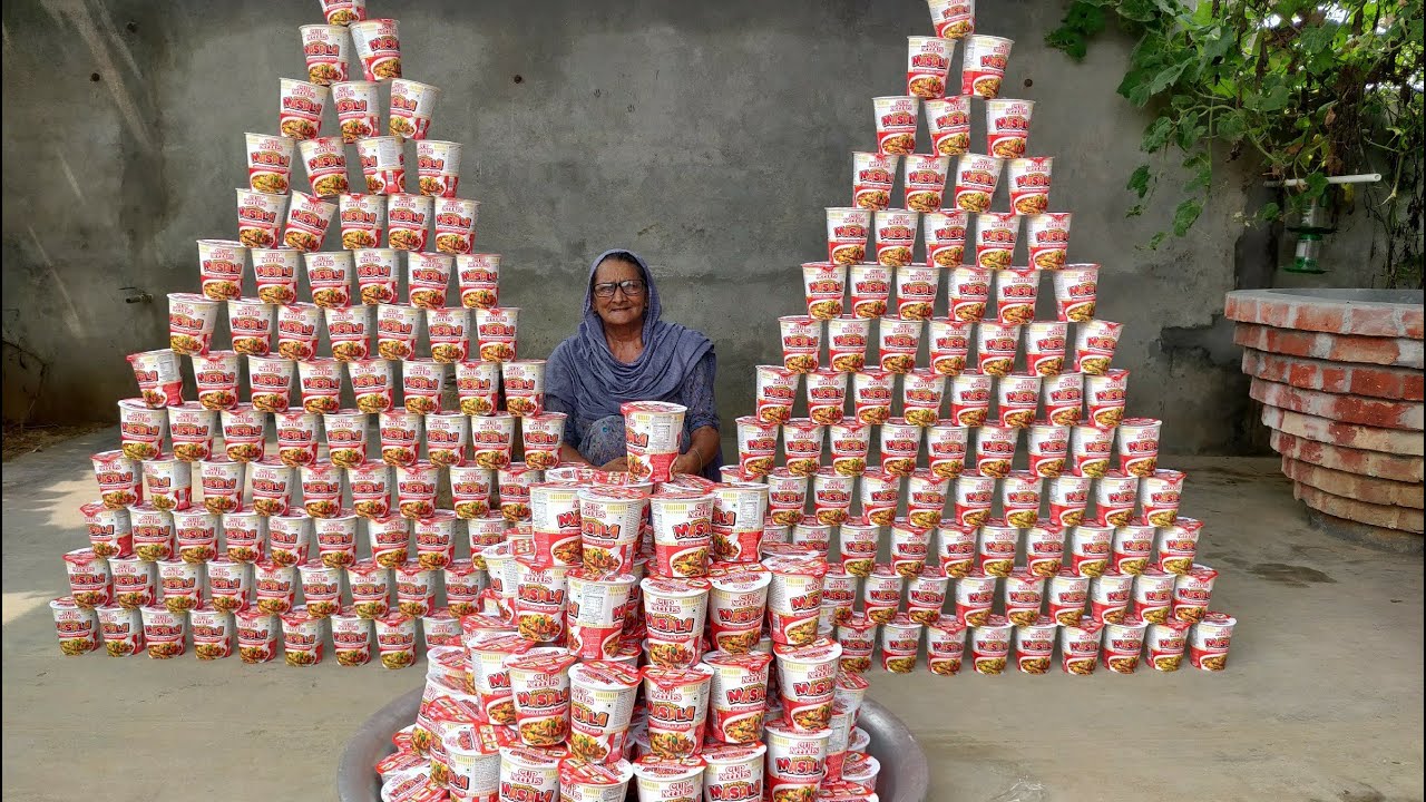 500 CUP NOODLES RECIPE BY MY GRANNY | NOODLES RECIPE | STREET FOOD | FOOD RECIPE | VEG RECIPES