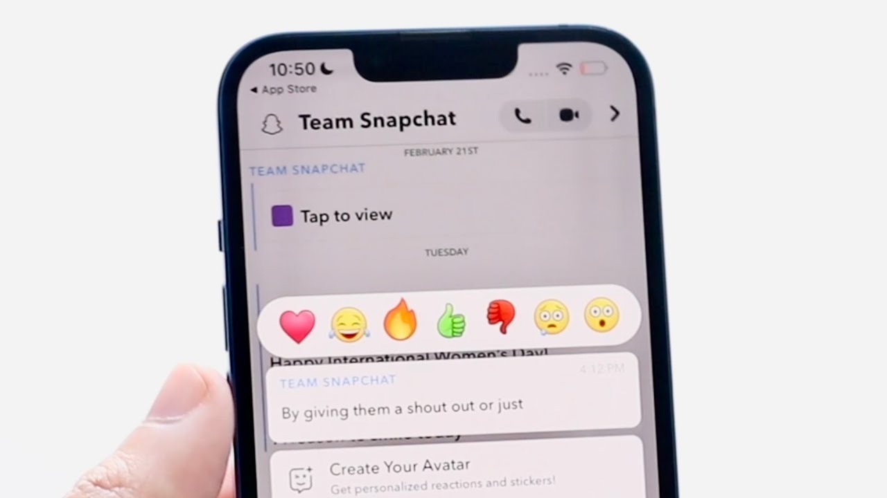 How To React To a Snapchat Message! (2022)