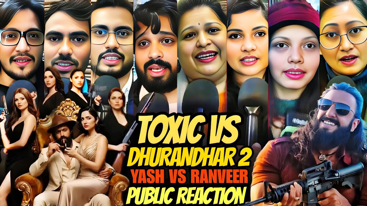 GAME OVER 😱 | TOXIC VS DHURANDHAR 2 PUBLIC REACTION | YASH VS RANVEER | TOXIC VS DHURANDHAR 2
