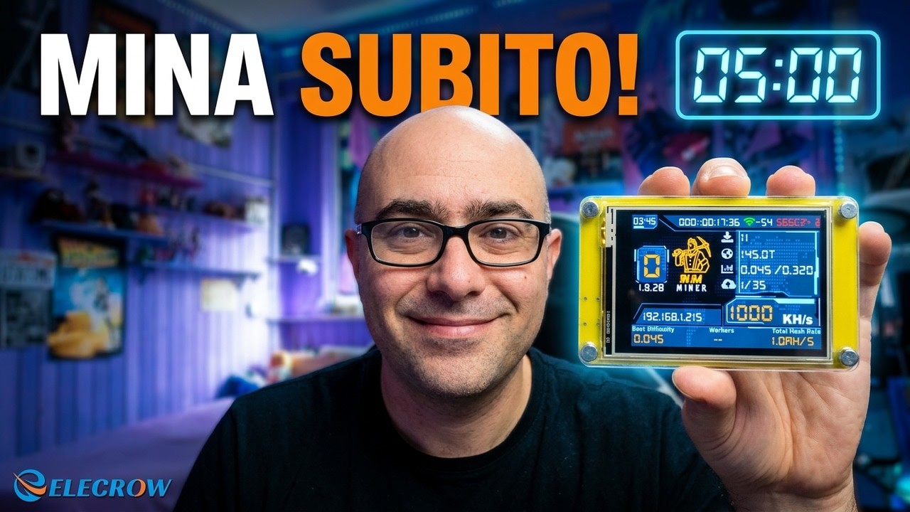 Setup completo Elecrow ESP32 su NMMiner in 5 minuti - Adatto anche ad altri firmware