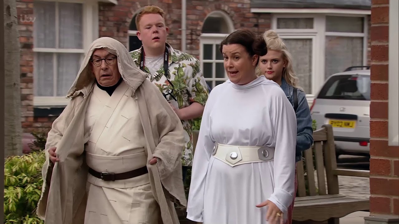 Coronation Street - Mary and Norris Dress Up in Star Wars Outfits