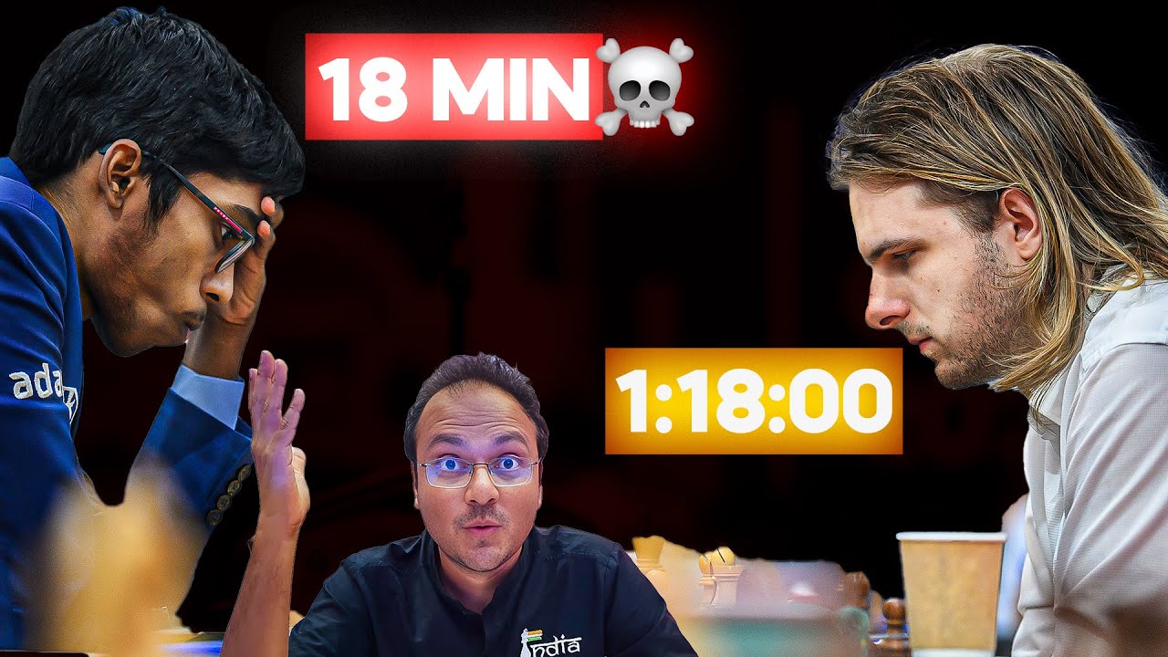 When Pragg was down to 1 minute due to Rapport's insane opening preparation | Grand Swiss 2025
