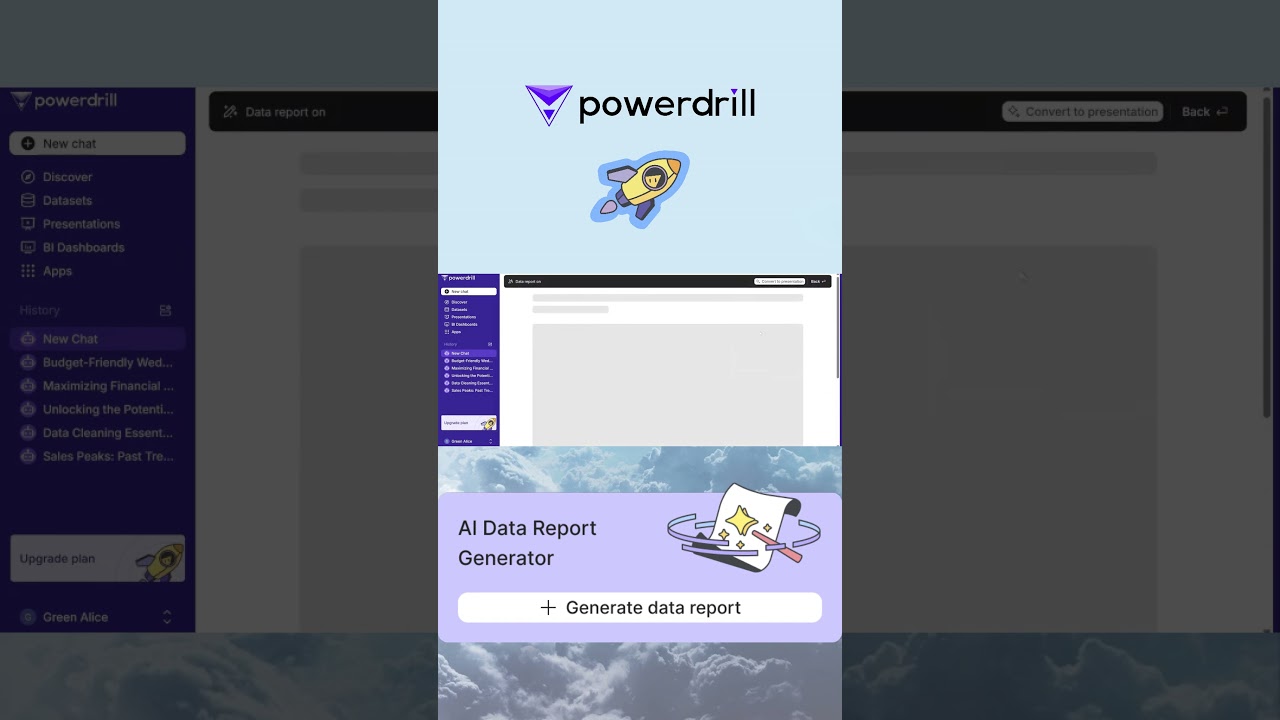 🚀 With Powerdrill, generating data reports has never been this easy! 🎉#Powerdrill  #AIDataAnalysis