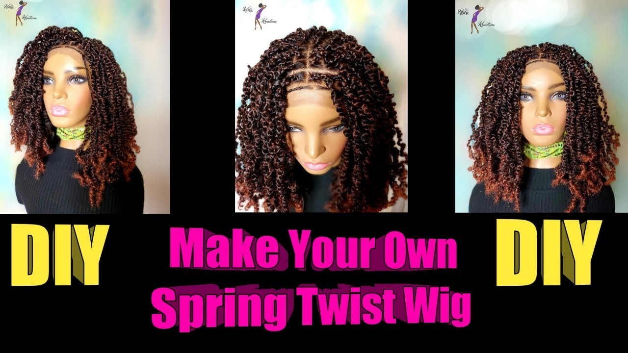 Fall Inspired Spring Twist Wig| Crochet Wig| Lynnskinkykreations
