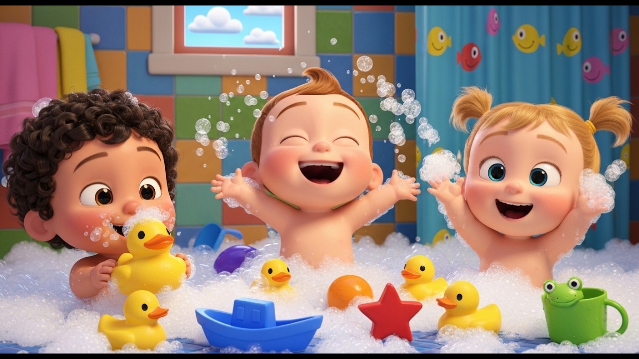Bath Time Song 🛁🫧 | Fun Routine Song for Babies & Toddlers