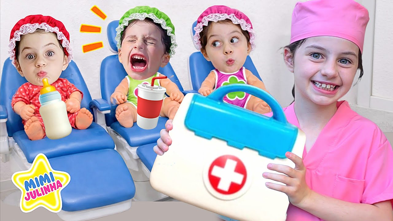 Mimi Julinha em Visita ao Dentista com os Bebês