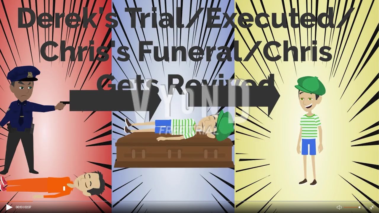 Derek's Trial/Executed/Chris's Funeral/Chris Gets Revived (READ DESCRIPTION) (10+)