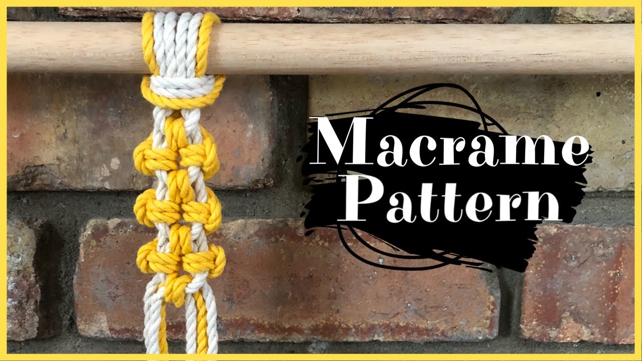 DIY Macrame Tutorial: Aztec Sun Bar