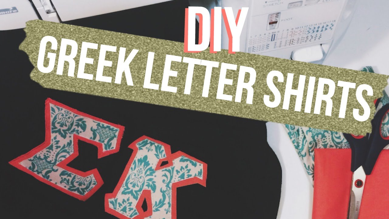 DIY Greek Letter Shirts | Dana Jean