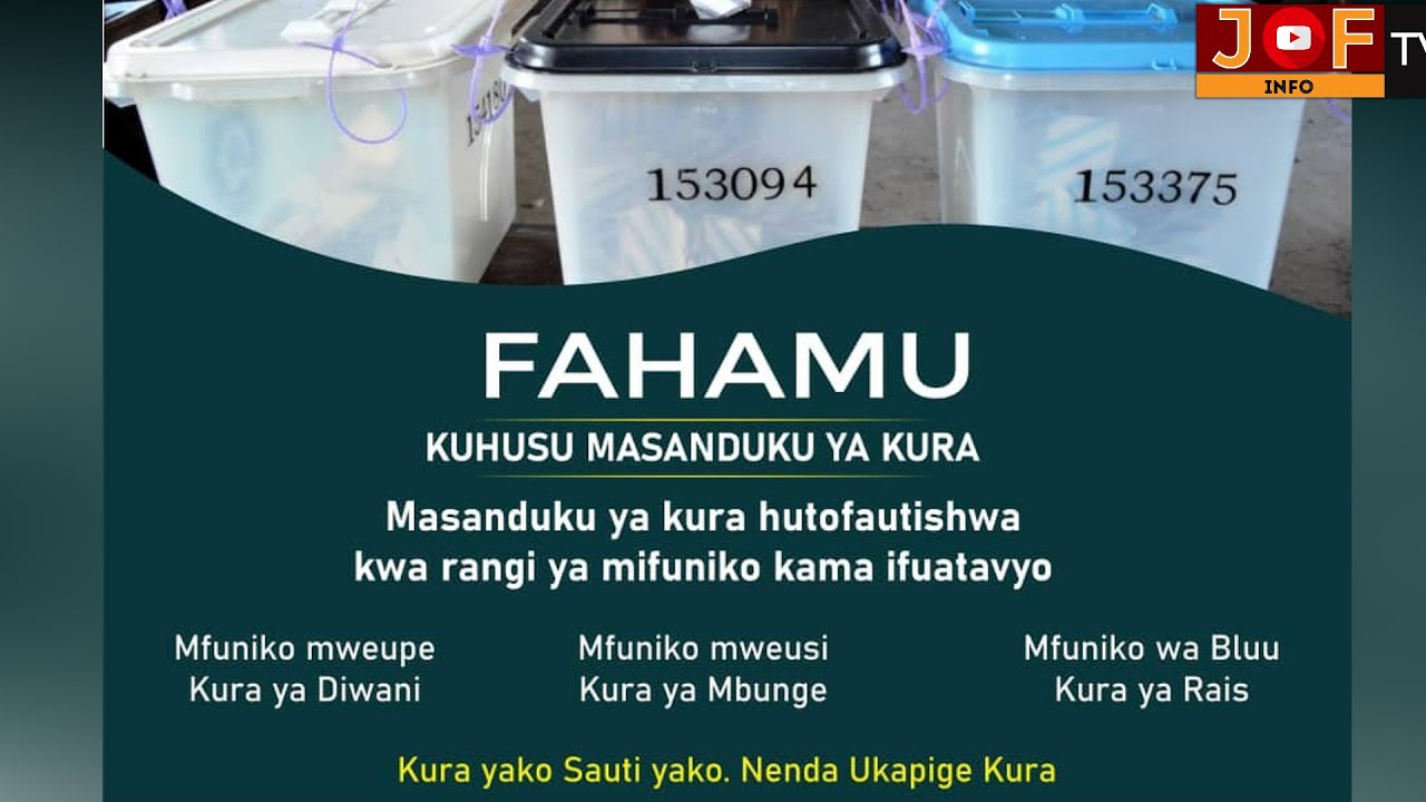 FAHAMU SIRI YA MASANDUKU YA KUPIGIA KURA NA NAMNA SAHIHI YA KUPIGA KURA