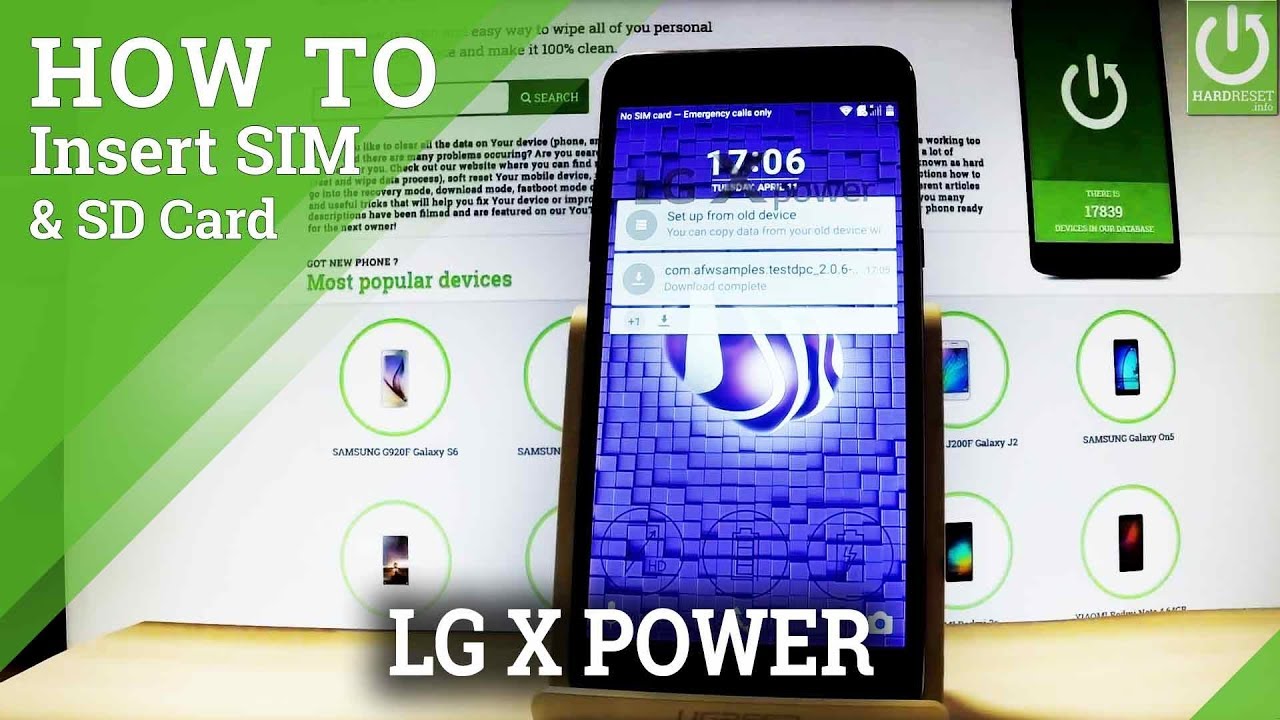 How to Insert SIM & SD in LG X Power - Set Up SIM and SD Card