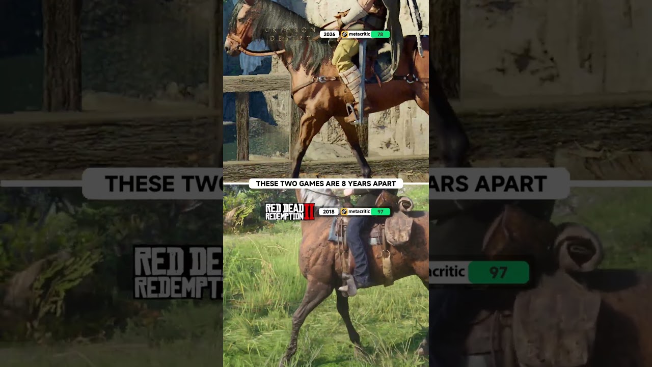 These Two Games Are 8 Years Apart &ndash; CRIMSON DESERT (2026) vs. RDR2 (2018)