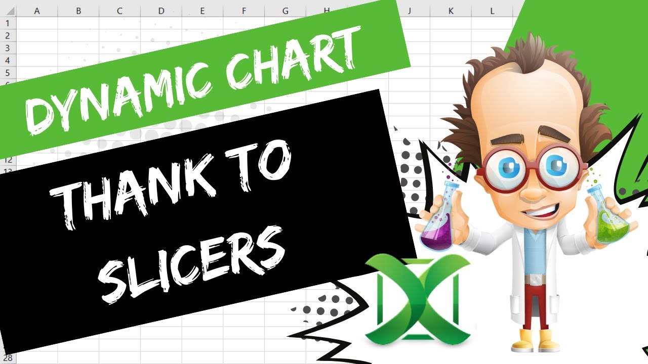 Excel -  Dynamic chart thanks to slicers | Excel Tips 144