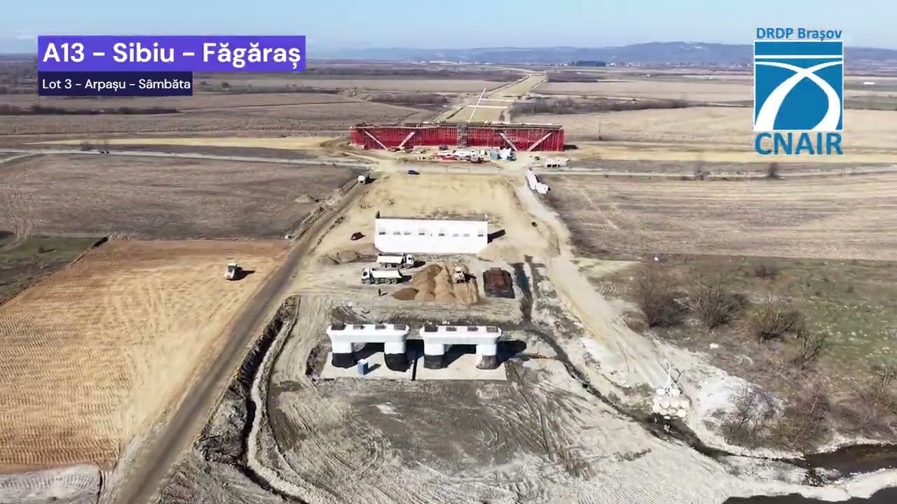 🟠Gradul de execuție a depășit 30% pe Lotul 3 de pe autostrada #Sibiu – #Făgăraș.