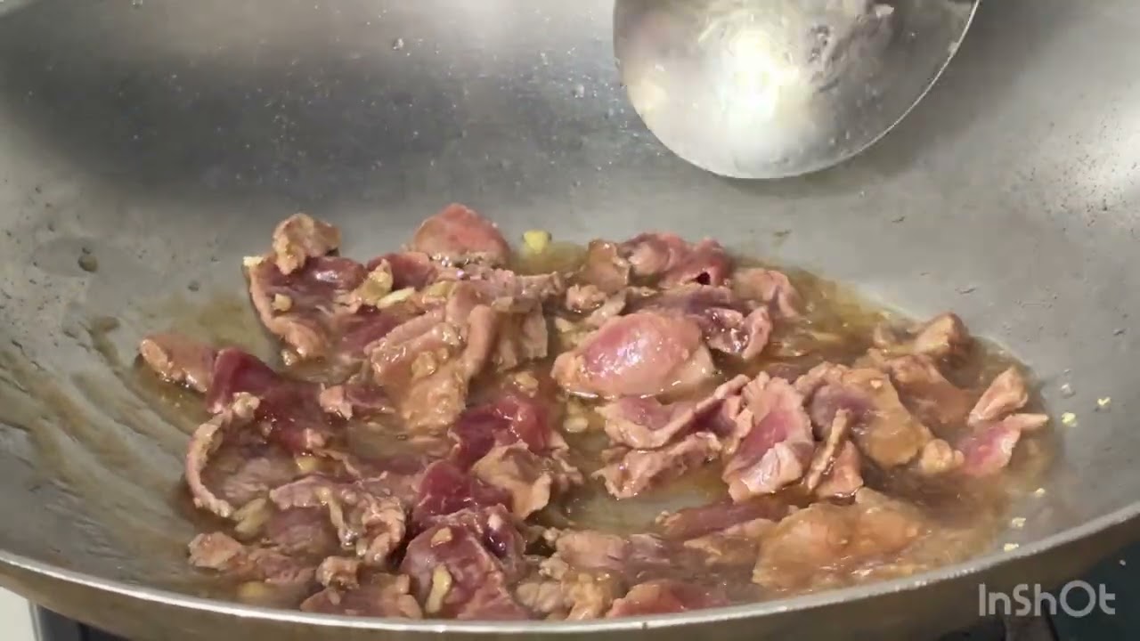 French bean stewed beef dish