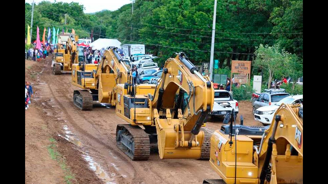 Inicio de Obra del Tramo de la Carretera Brito - El Coyol - El Astillero