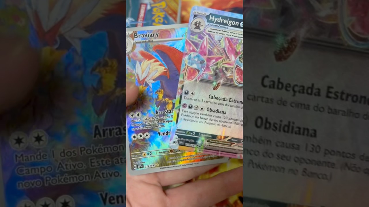 Carta pokemon - Hydreigon Ex & Braviary (Gold pack) 