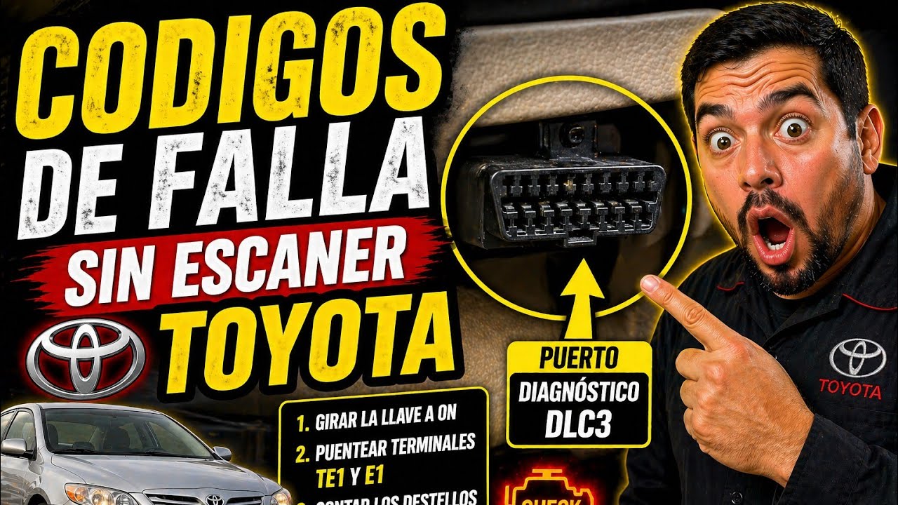 CODIGOS DE FALLA SIN ESCANER TOYOTA