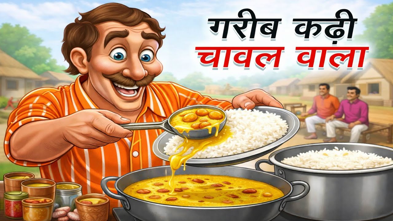 गरीब कड़ी चावल वाला 😱 | Moral Story Hindi | Cartoon Story | Hindi Kahani | Cartoon Story