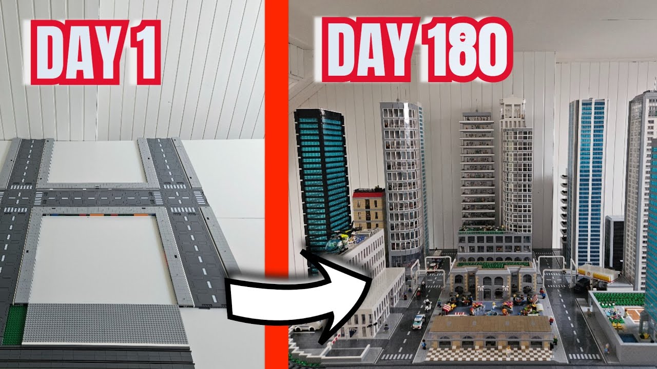 Building a LEGO Skyscraper City | 6 Months Timelapse