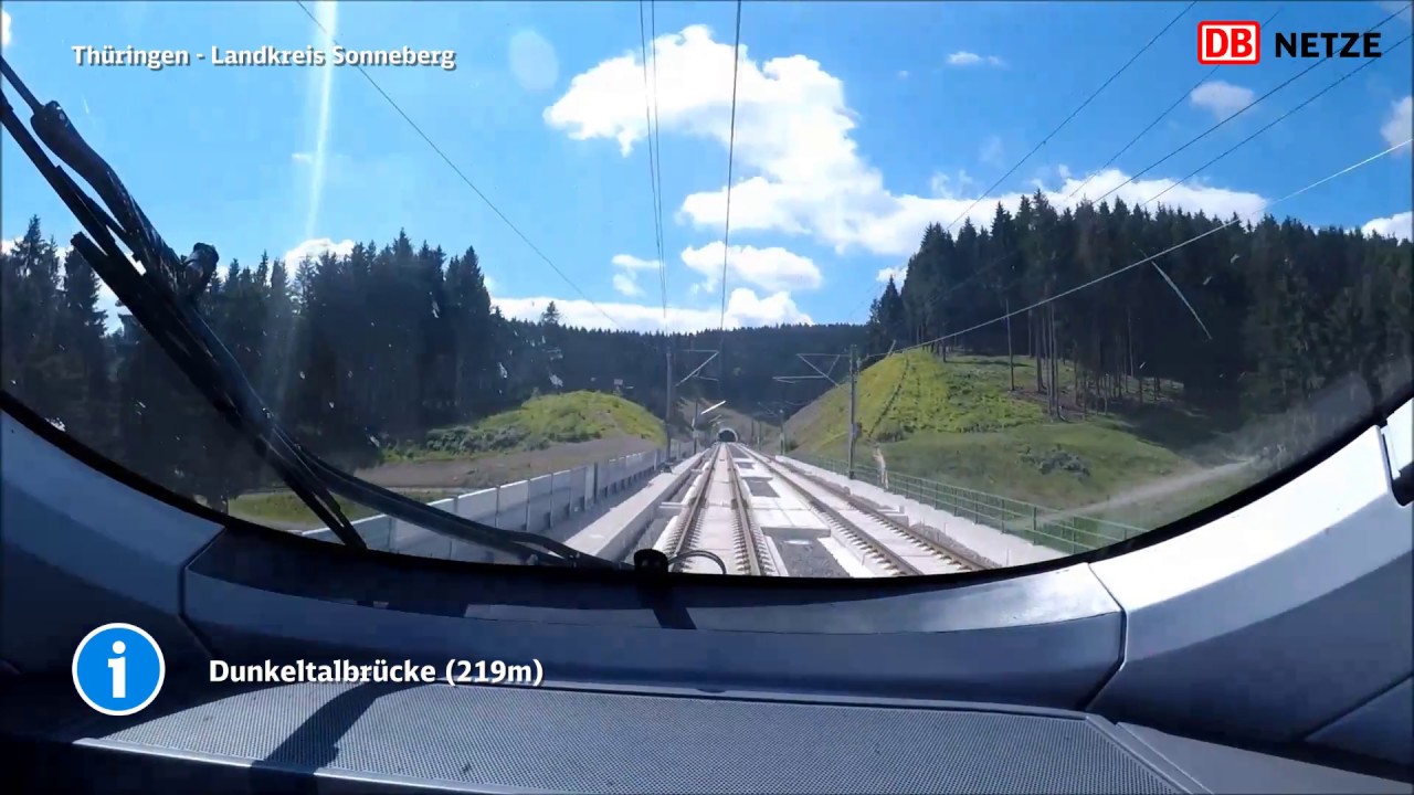 VDE 8: Fahrt von Erfurt nach Unterleiterbach im Sommer 2017