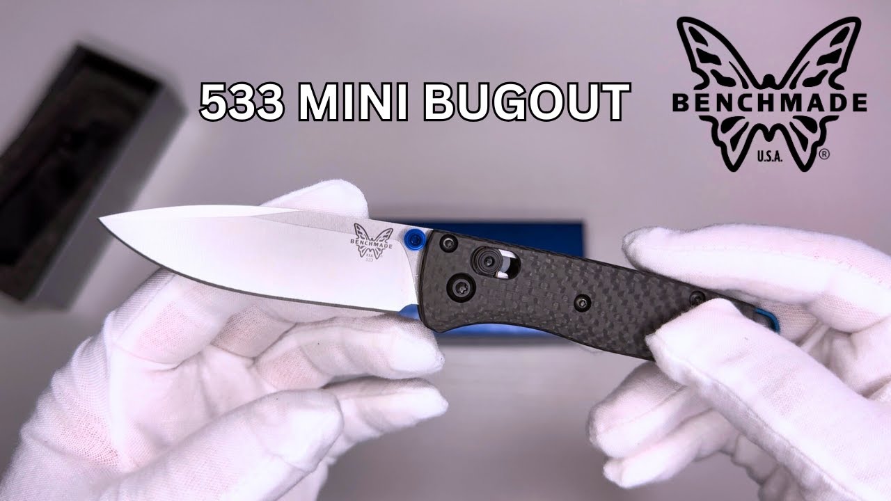 4K Benchmade 533 Mini Bugout Knife Carbon Fiber Unboxing