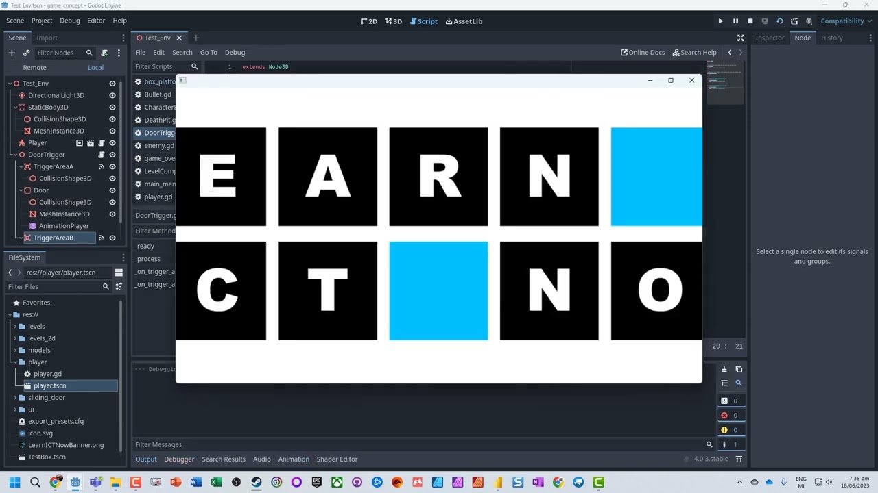 Creating a Sliding Door That Opens in Godot 4