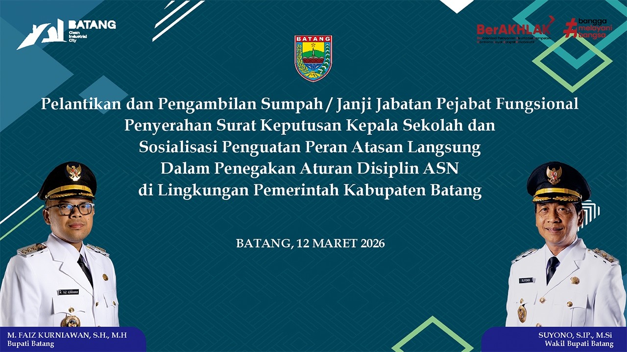 [LIVE] Pelantikan Jabatan  Pejabat Fungsional dan Sosialisasi Peraturan Perundang-Undangan di Pemkab