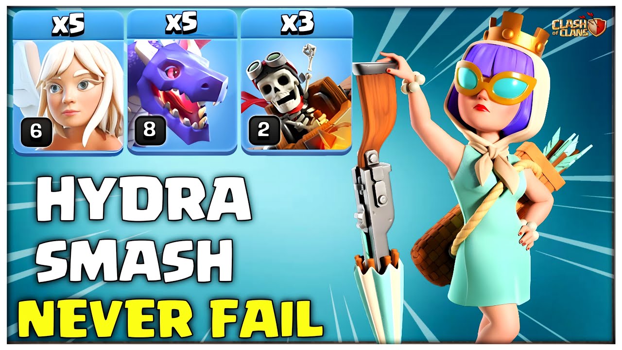NO BASE IS SAFE | Th13 vs Max Th14 Attack | Th13 vs Th14 Queen Walk Hydra Attack Strategy in Coc