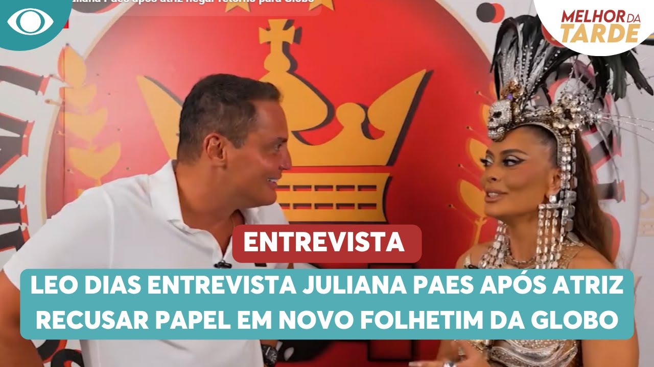 Completo: Leo Dias entrevista Juliana Paes após atriz recusar papel em novo folhetim da Globo