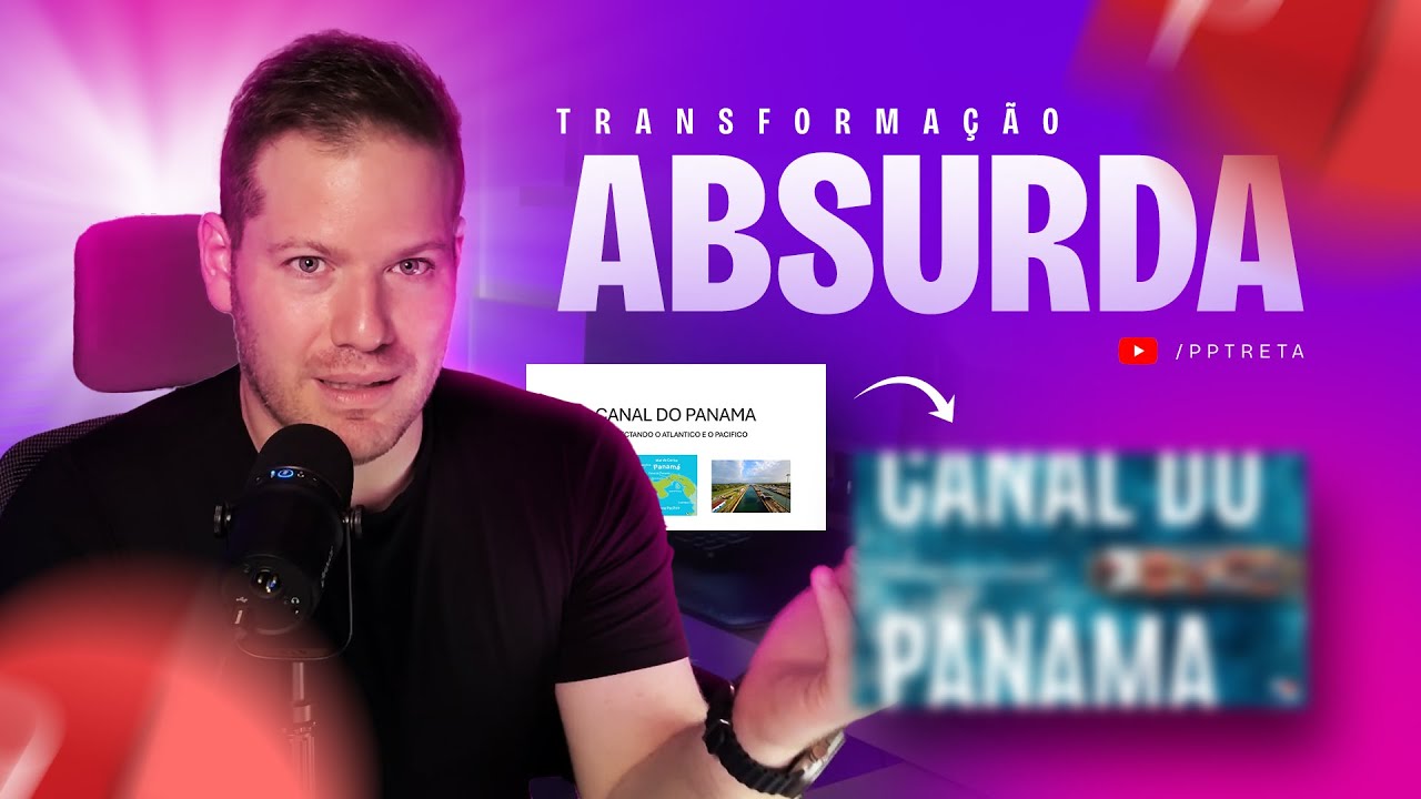 TRANSFORMAÇÃO ABSURDA DE SLIDES | TUTORIAL POWERPOINT