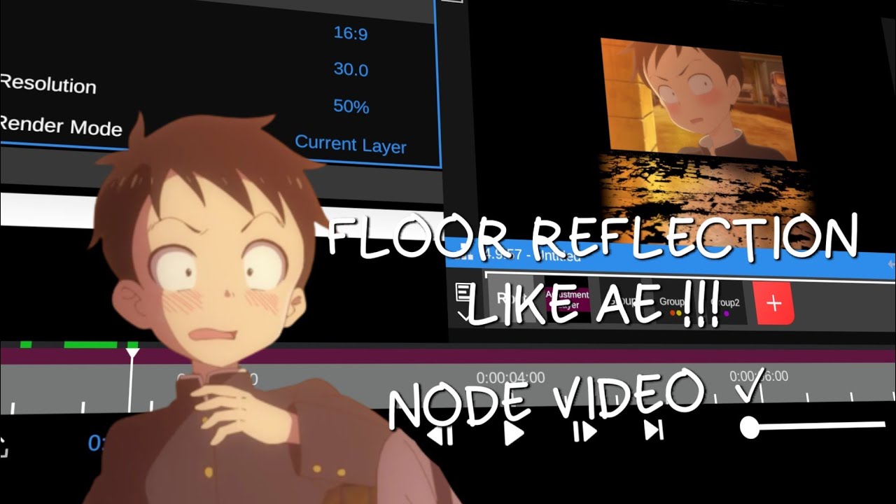 Tutorial 3d Floor Reflection Like After Effect On Node Video 😱