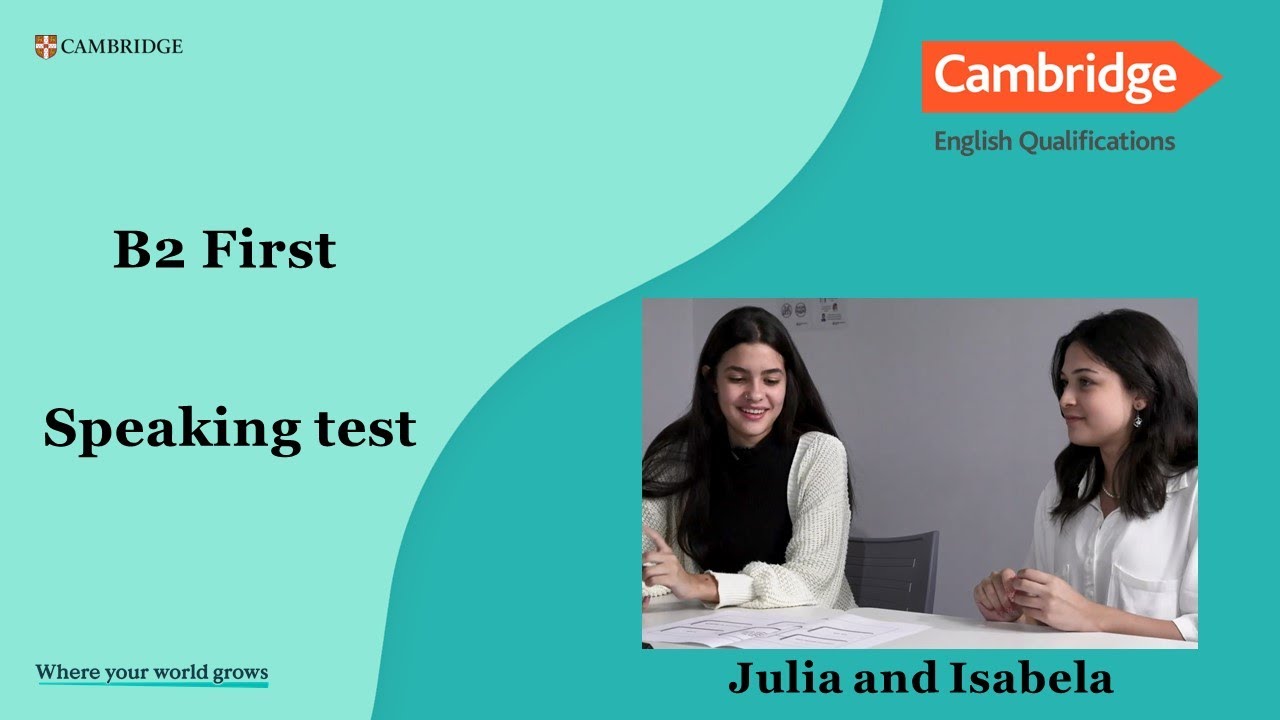 B2 First Julia and Isabela