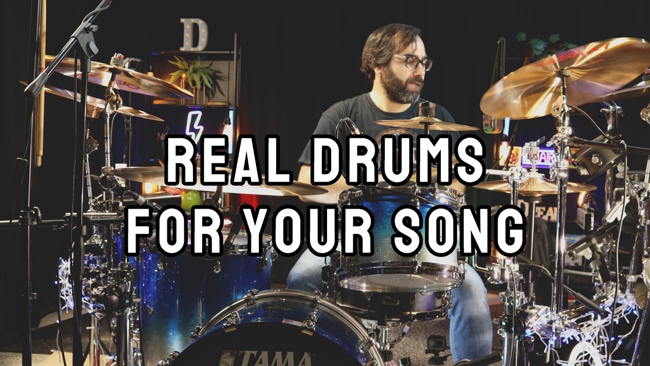 Professional Drum Recording For Your Song  Remote Session Drummer