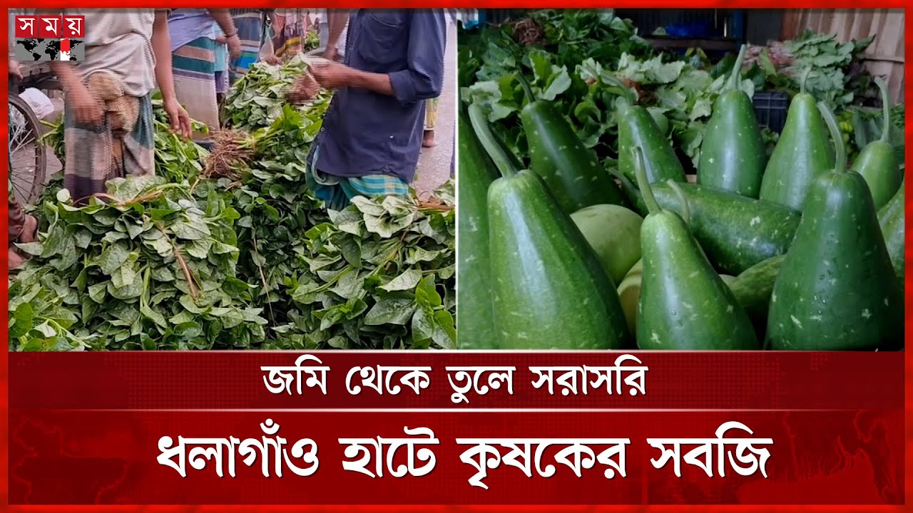 মুন্সীগঞ্জের ধলাগাঁও হাটে জমজমাট সবজির বাজার | Munshiganj | Vegetable Market | Somoy TV