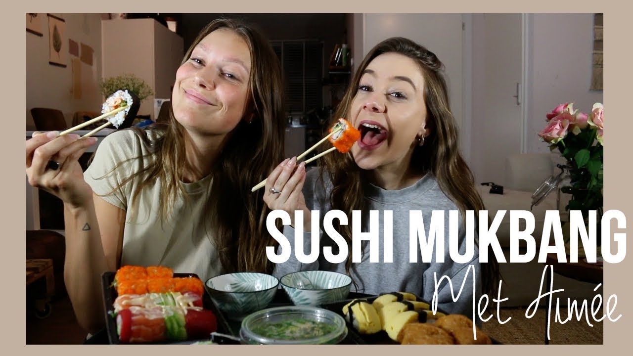 SUSHI MUKBANG met Aimée + Storytime! 🍣✨ |ItisRomane