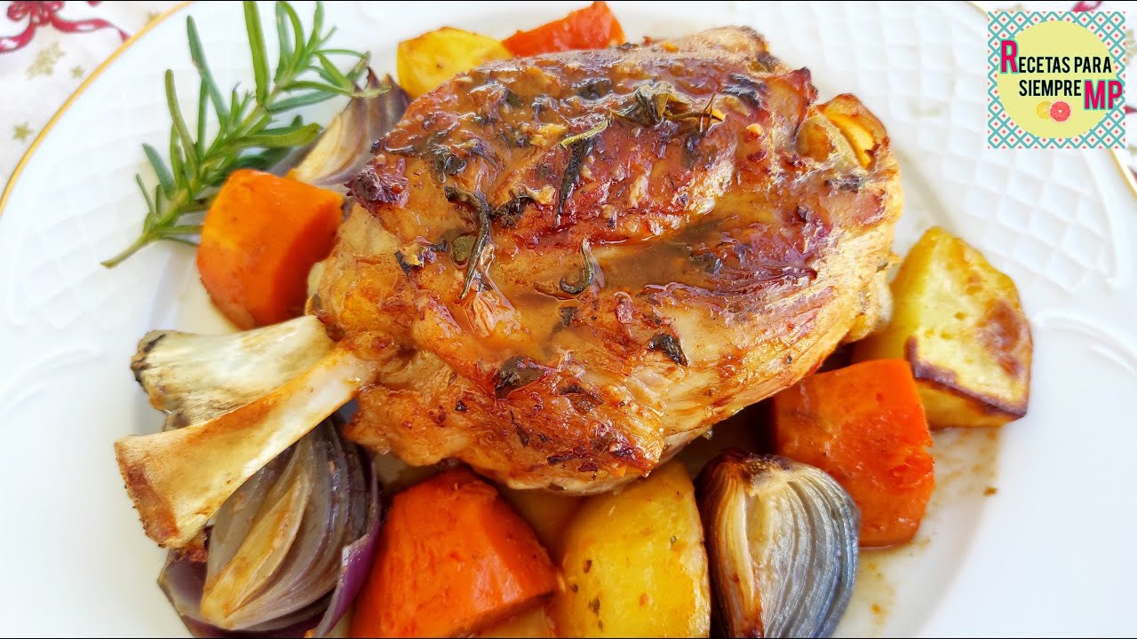 ⏩La mejor receta de Codillo de Cerdo Asado 🔥🍖🔥 para sorprender en Navidad