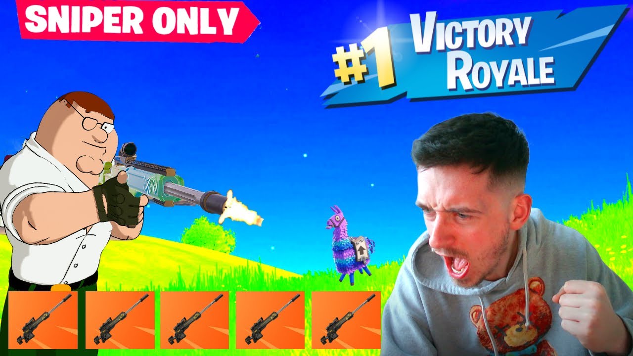 SNIPER ONLY CHALLENGE IN SOLOS  - FORTNITE