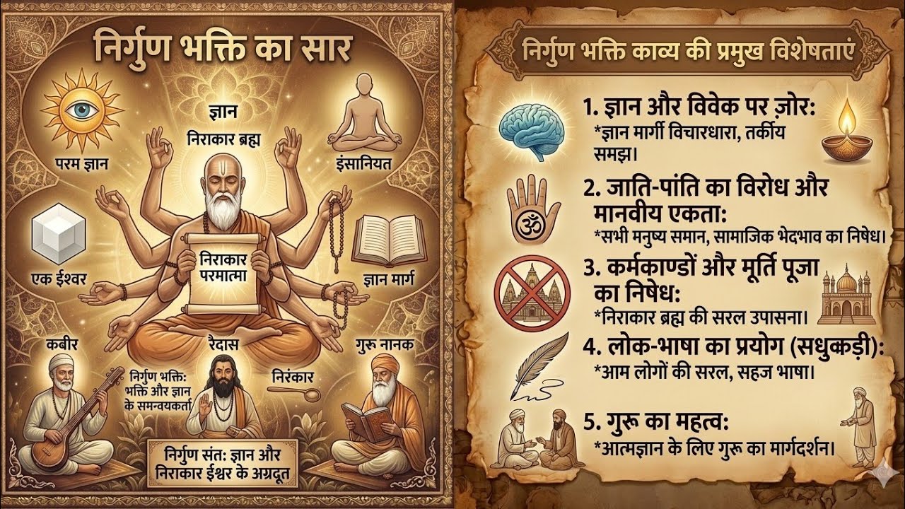 निर्गुण भक्ति काव्य धारा/Nirgun bhakti UGC NET Hindi competitive exam Hindi  #hindi #hindisahitya .