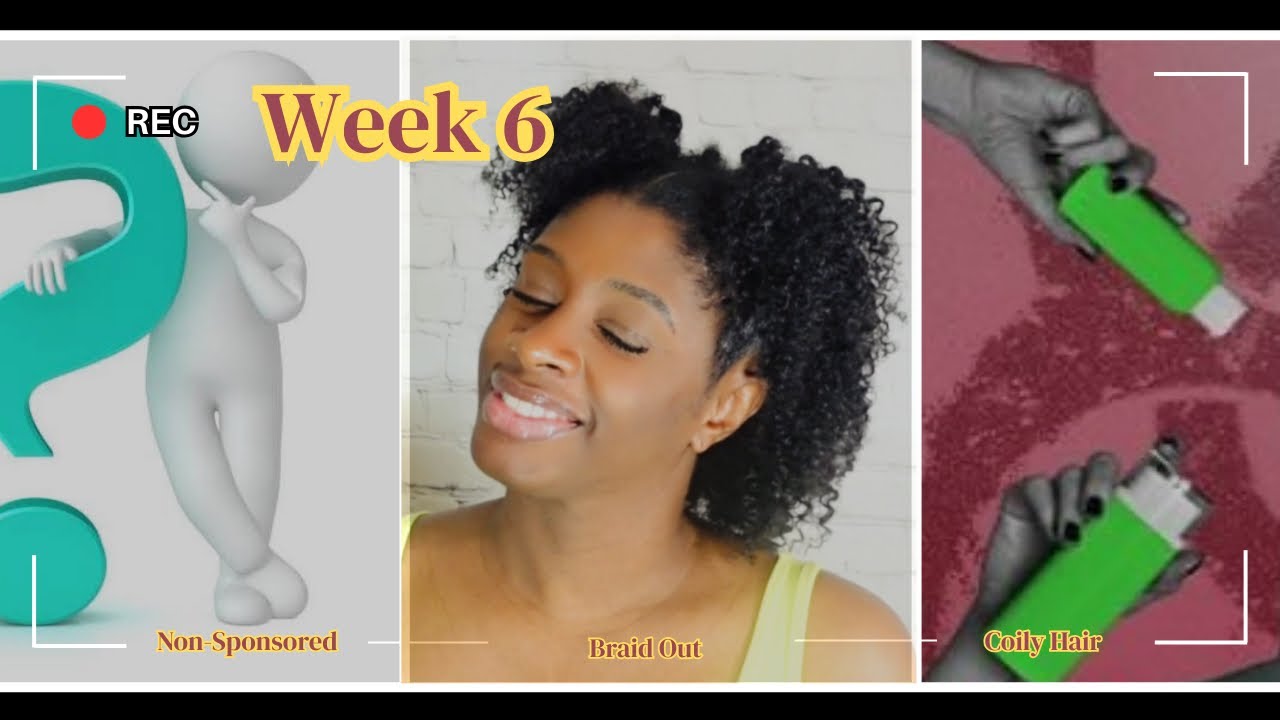 My Week 6 Braid Out Routine | Rucker Roots Define & Stretch Curl Custard