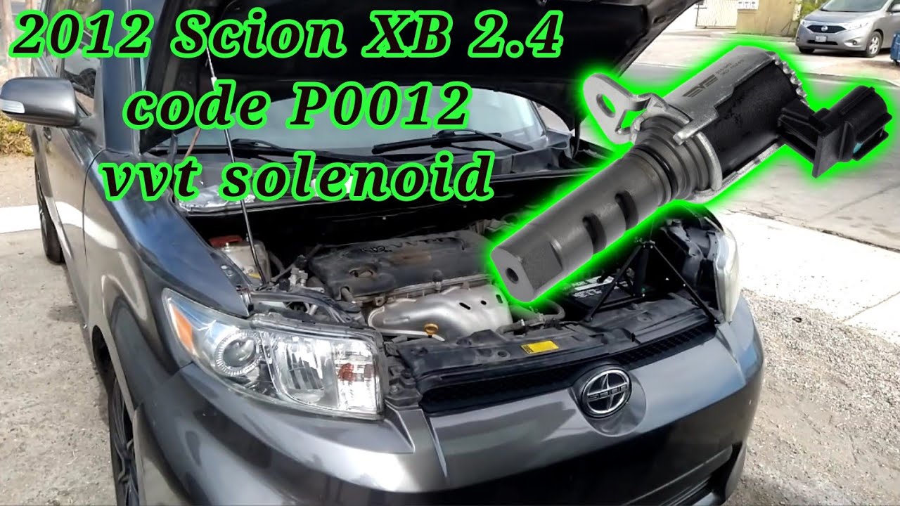 2012 Scion XB 2.4  código P0012 Cómo cambiar el solenoide de tiempo variable (variable valve timing)